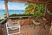 The view from a beach level studio balcony
