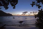 Sunset over Castara Bay