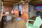 Beach level studio balcony